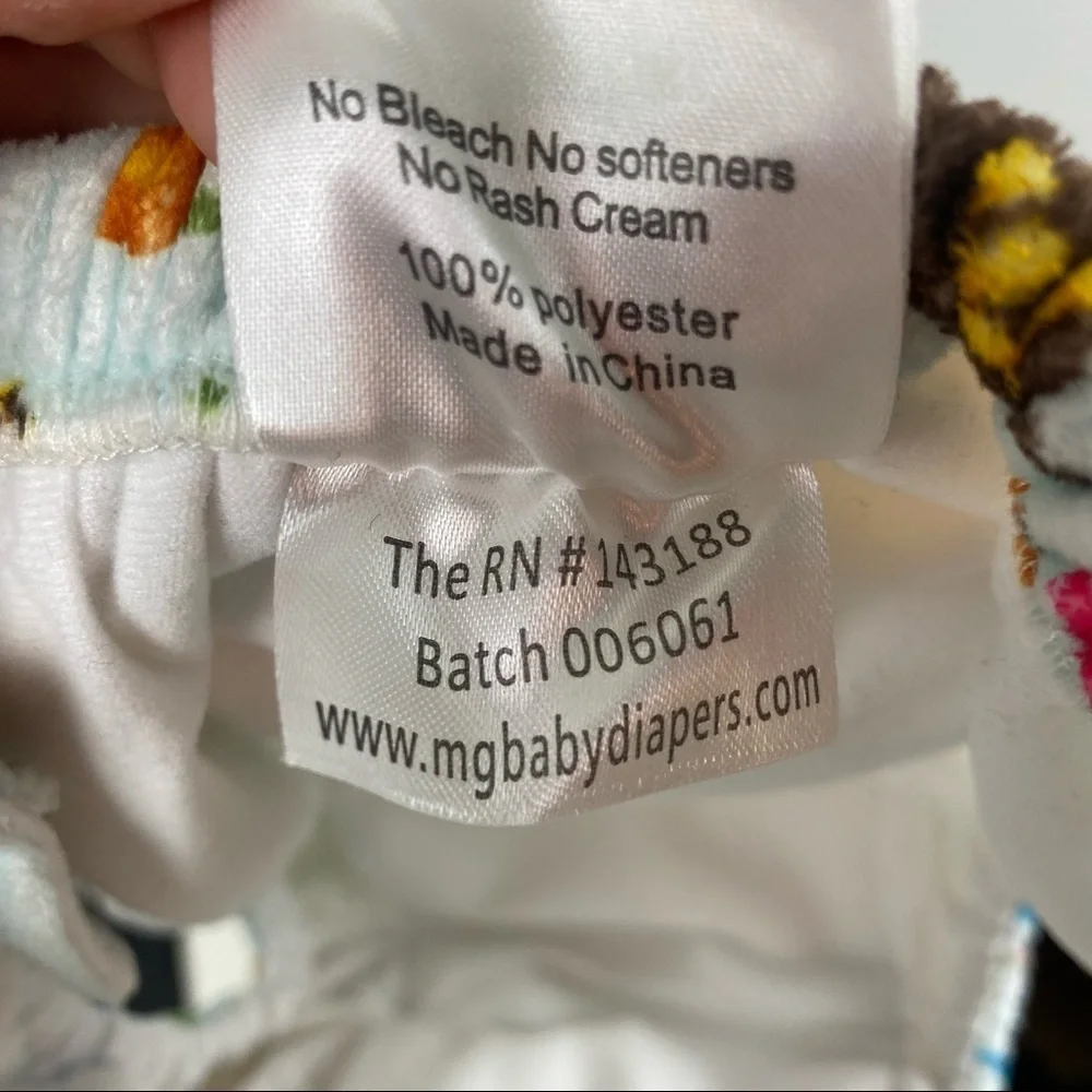 MG Baby Fleece Cloth Diaper Baby Toddler Gender Neutral Girl Boy Reusable